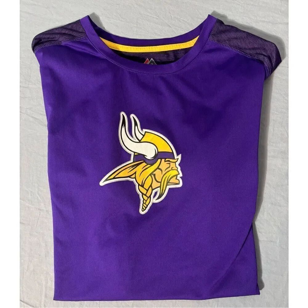 NFL Football Majestic Cool Base XL Mens Minnesota Vikings T-Shirt